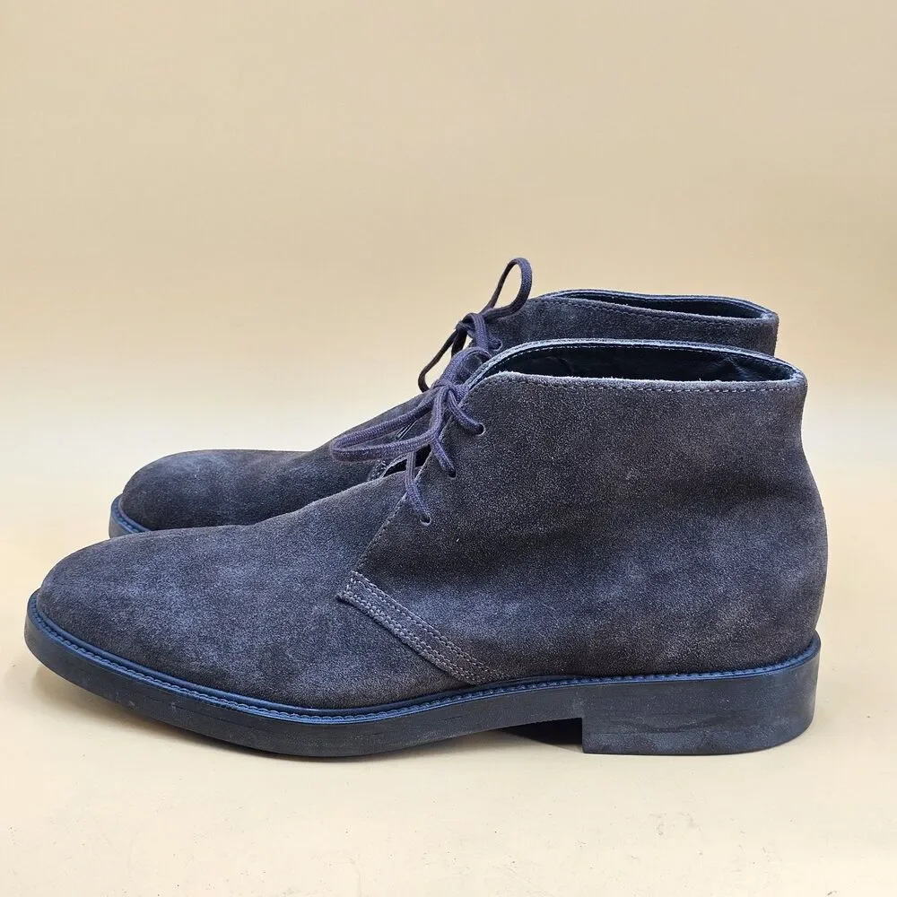 Men's Suede Chukka Boots Size 45 US 12 Brown Leather Desert Ankle Boot Tunisia